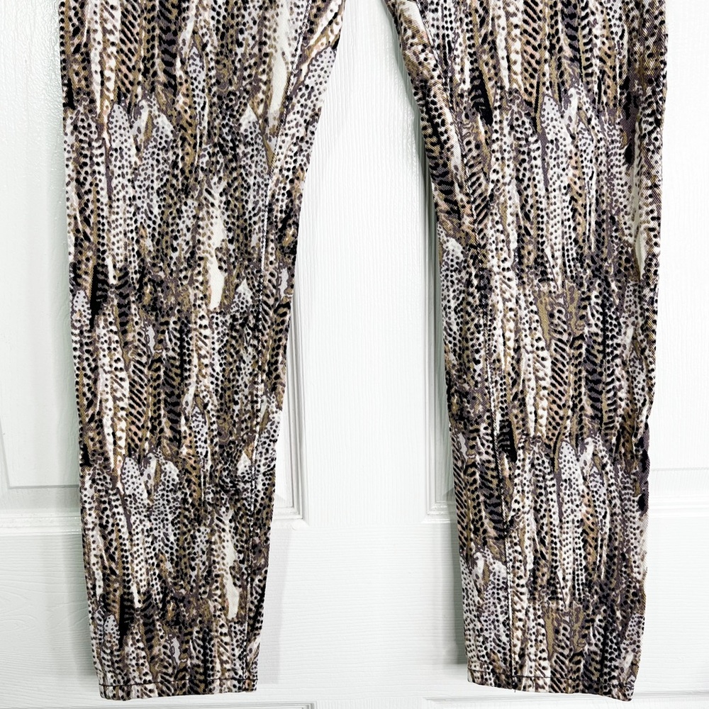 BDG High Rise Cigarette Ankle Skinny Jeans Tan & Black Reptile Print Women’s 28 - Picture 5 of 10
